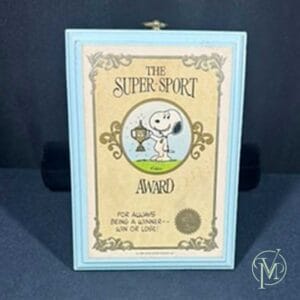 Vtg Snoopy Wall Plaque