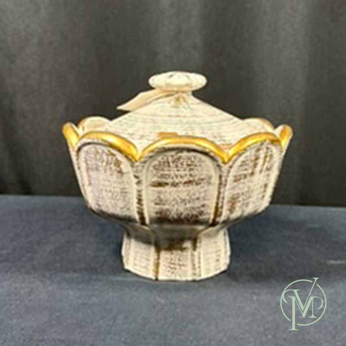 Gold Pedestal Bowl - Image 3