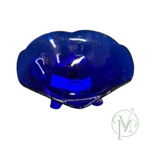 Blue Depression Footed Dish