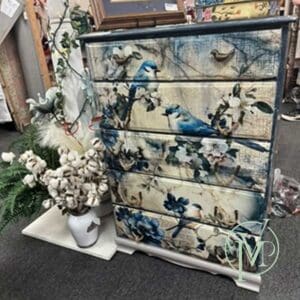 Vintage Bluebird Dresser