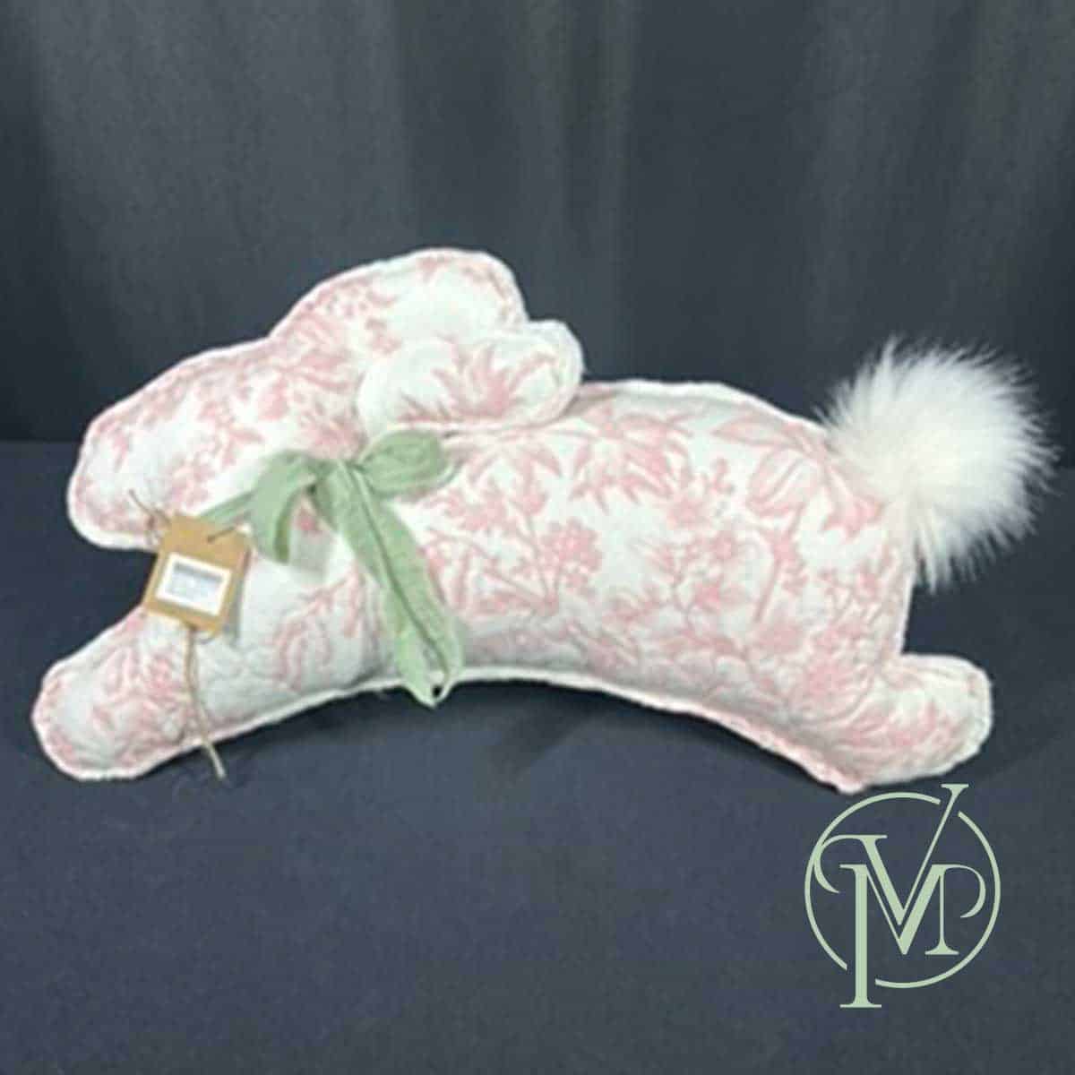 Handmade Large Bunny Pink Pillow - Image 3