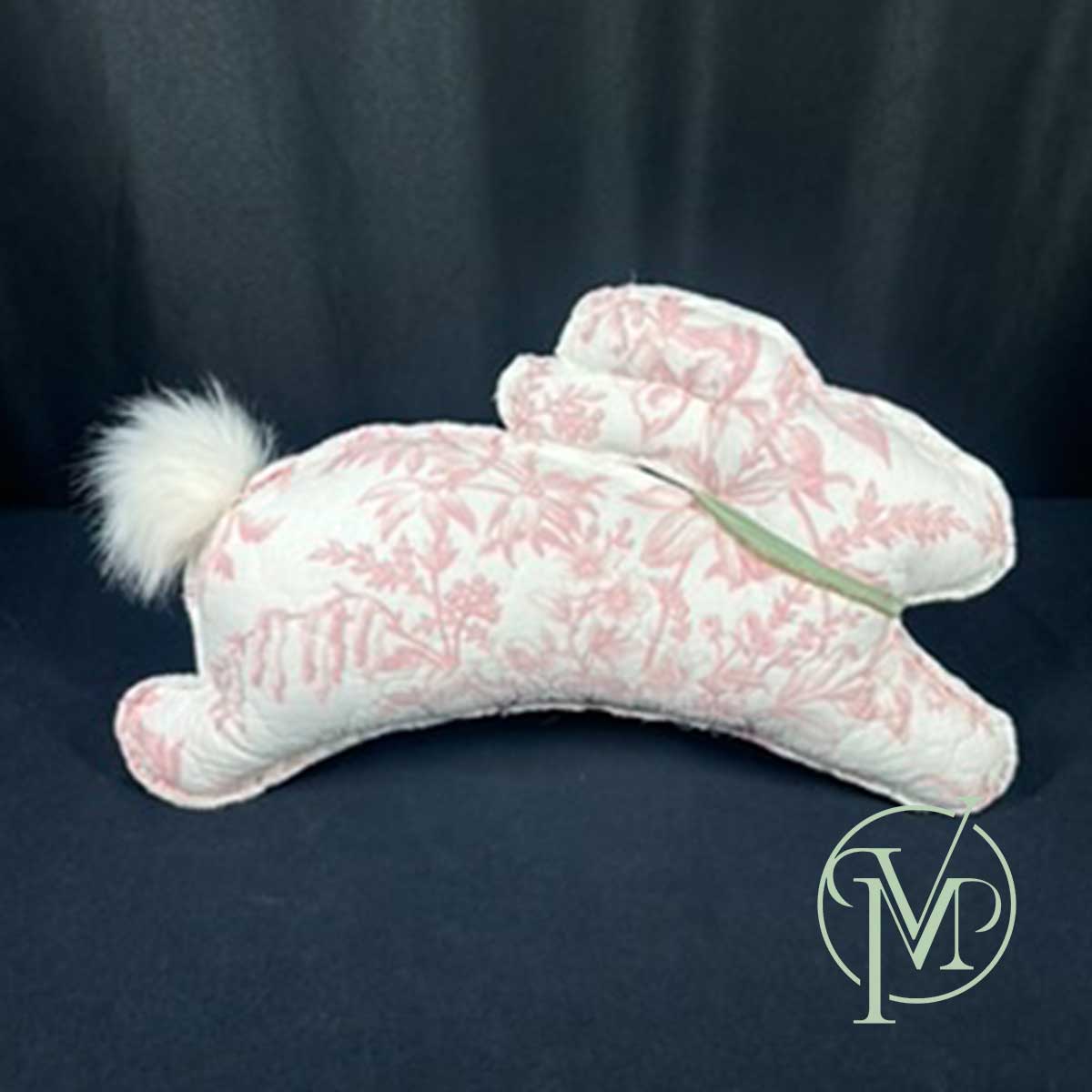 Handmade Large Bunny Pink Pillow - Image 2