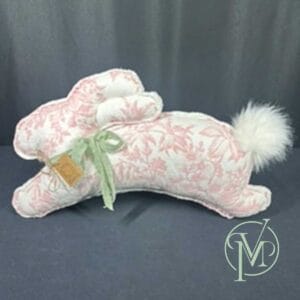 Handmade Large Bunny Pink Pillow