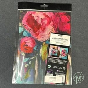 Burst of Color Decoupage Fiber