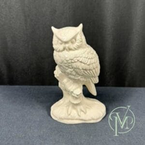 White Ceramic Owl