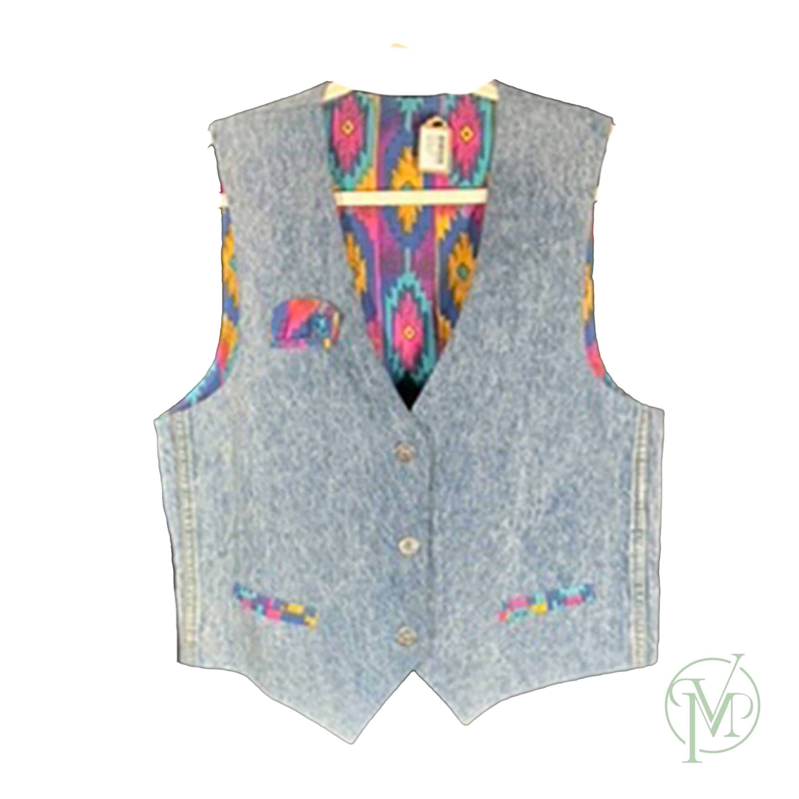 Vtg Denim Vest