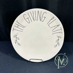 Giving Plate Rae Dunn