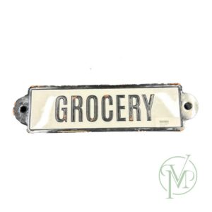 Metal Grocery Sign