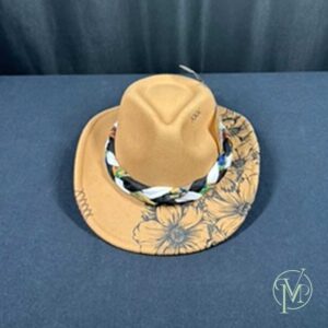 Tan Sunflower Cowboy Hat