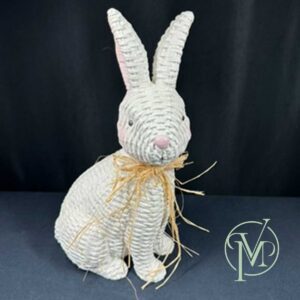 Wicker Ceramic Bunny