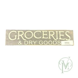 Wood Grocery Sign