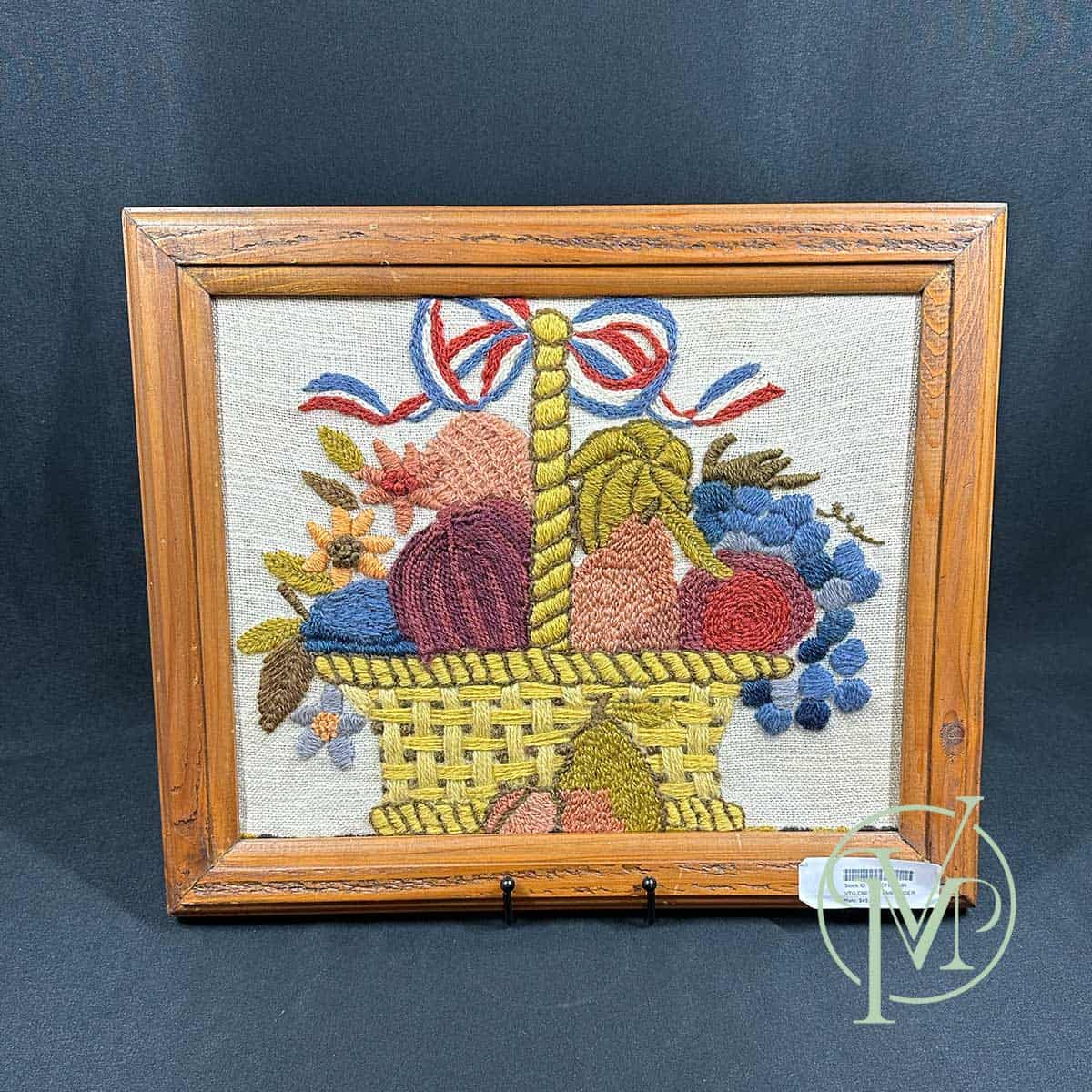 Vintage Crewel Embroidery