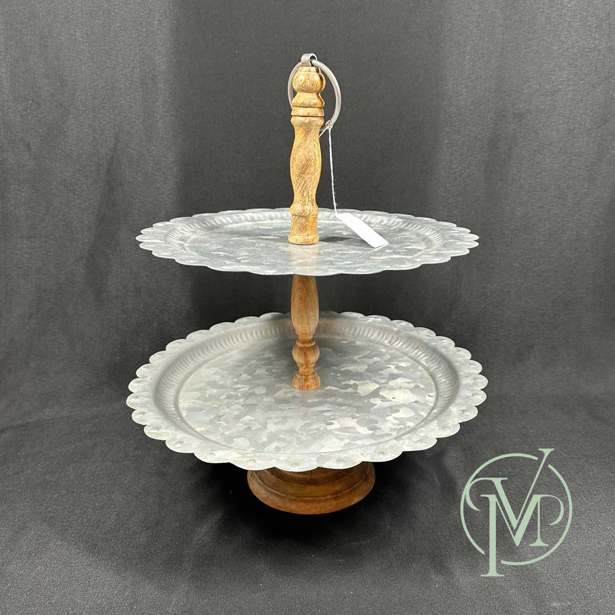 Two-Tiered Galvanized Stand - Image 3