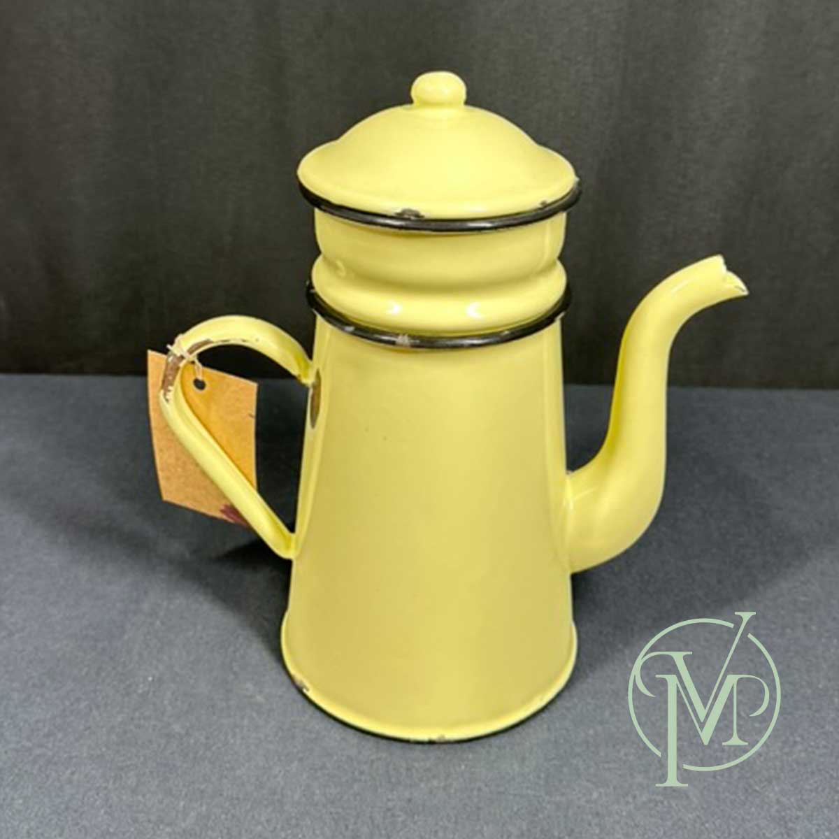 French Enamel Coffee Pot - Image 2