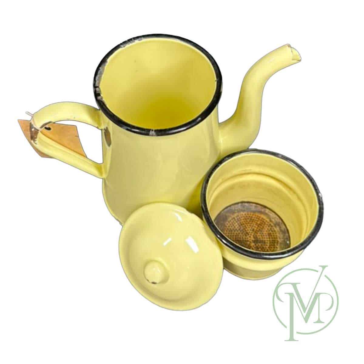 French Enamel Coffee Pot - Image 3