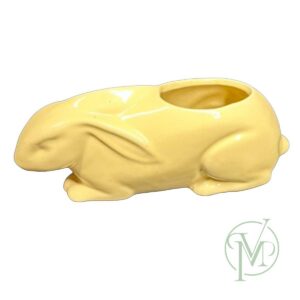 Vtg Ceramic Rabbit Planter