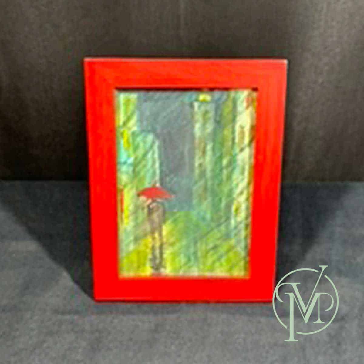Red Framed Watercolor - Image 2