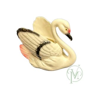 Vtg Ceramic Swan Planter