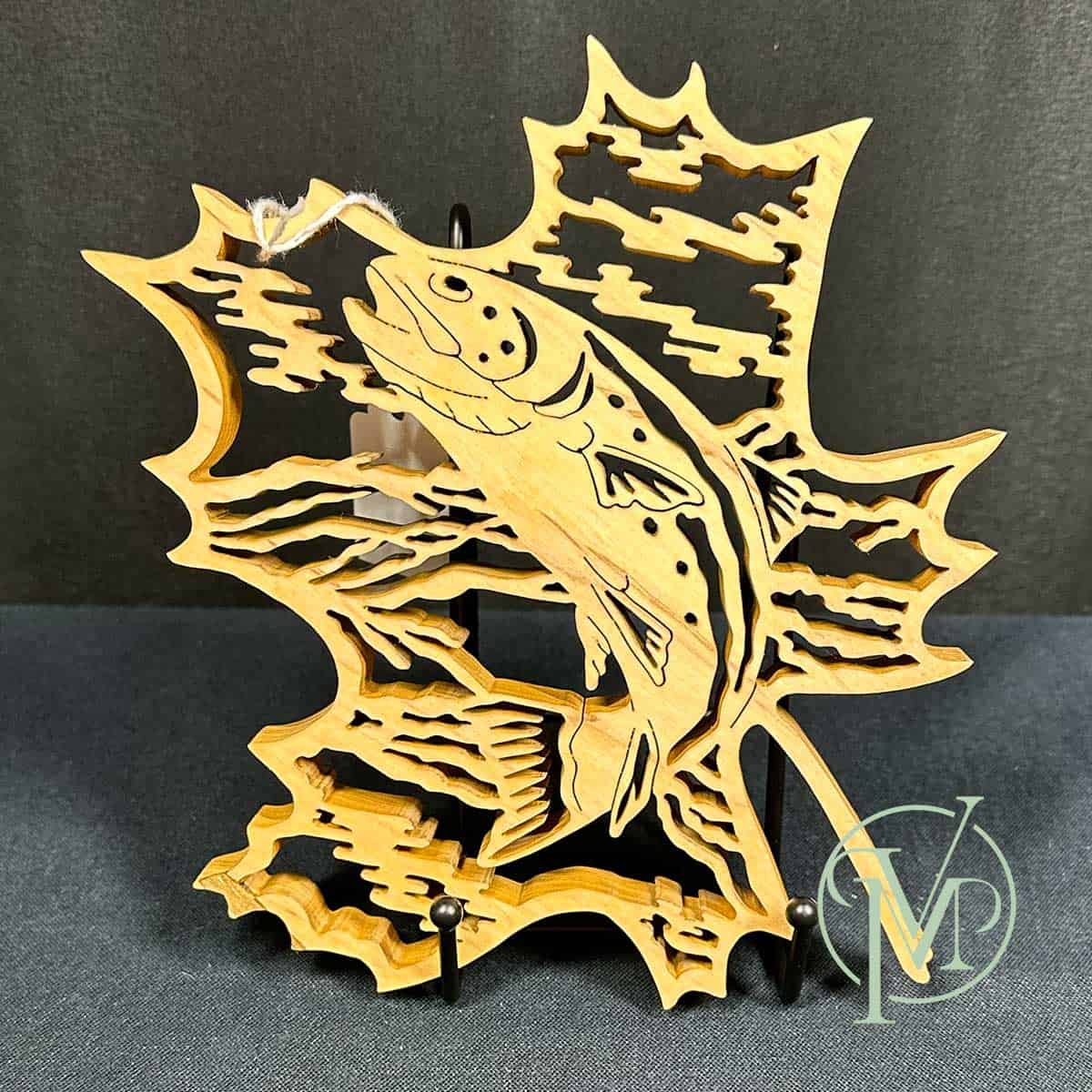 Scroll Trout Leaf