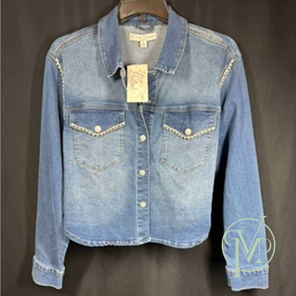 Rhinestone Denim Jacket - Image 2