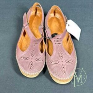 Lilac Leather Flats