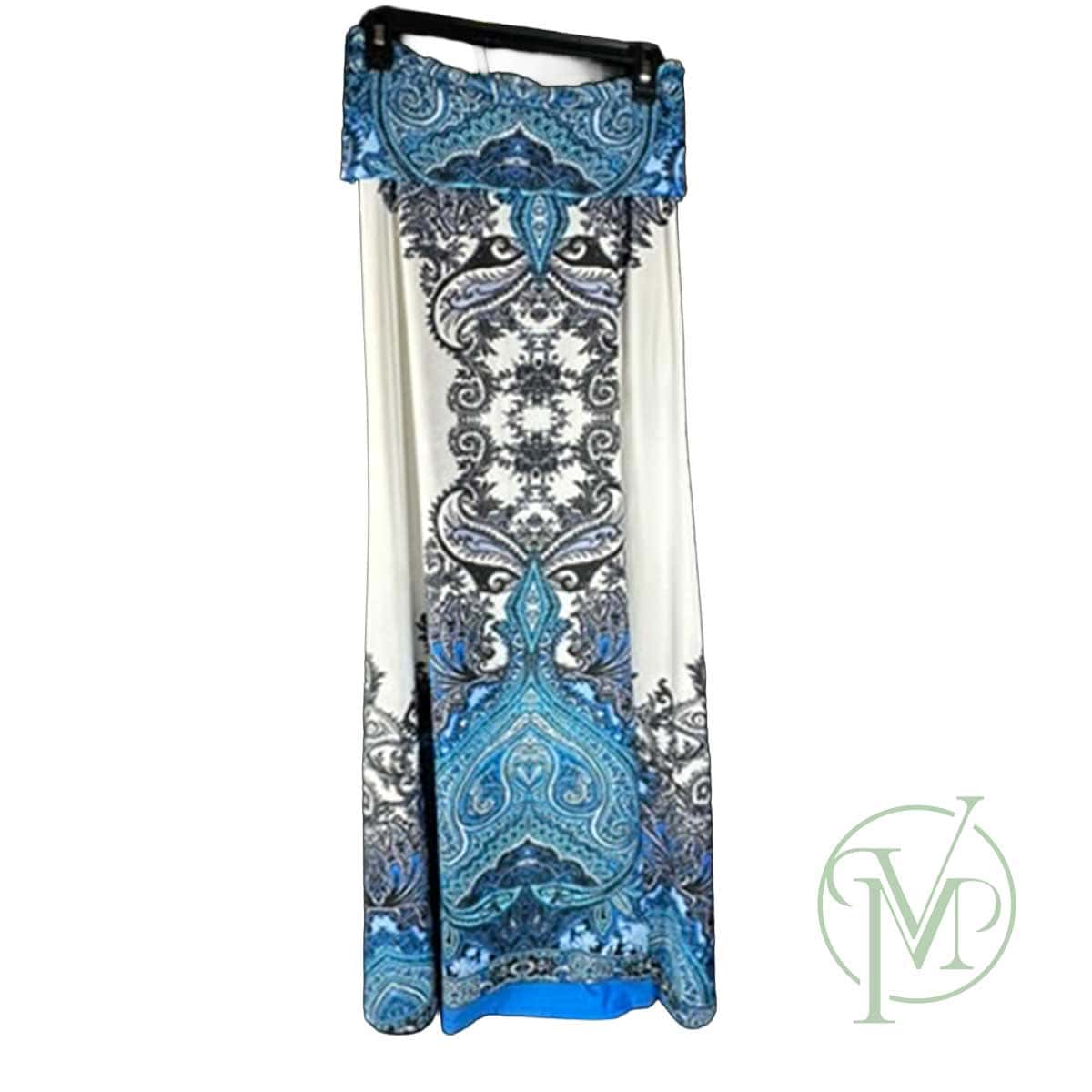 Long Blue White Skirt - Image 3
