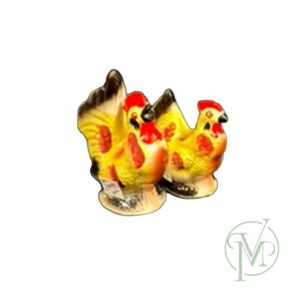 Vtg Hen Rooster Salt Pepper
