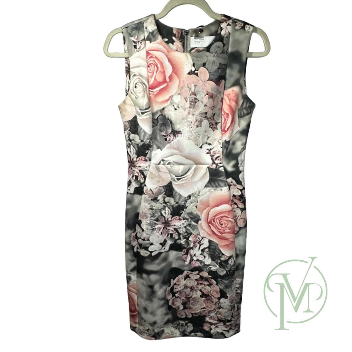 Grey Rose Dress