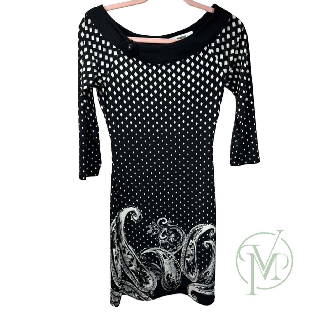 Black Swirl Dress