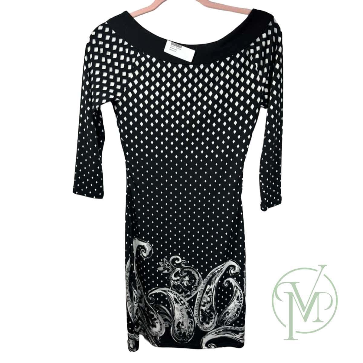Black Swirl Dress - Image 2