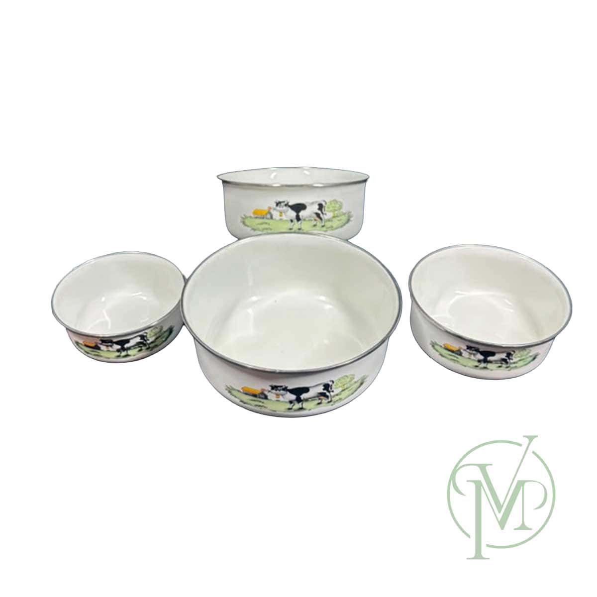 Vintage Tin Set 4 Bowls - Image 2