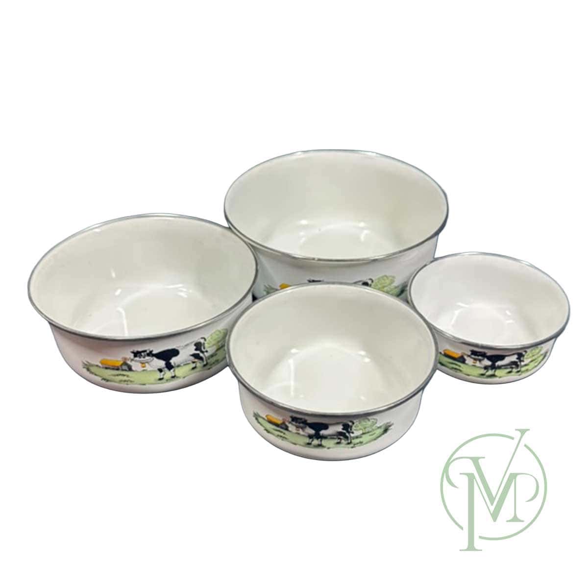 Vintage Tin Set 4 Bowls - Image 3